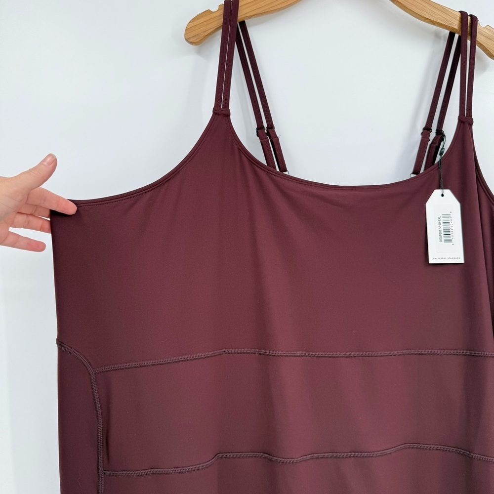 Universal Standard GAME Next-to-Naked Bodysuit in Black Cherry Size 4XL, 38-40 - Picture 5 of 13